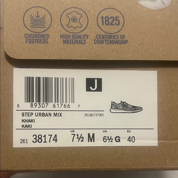 Clarks Men's Step Urban Mix Khaki Shoes - Picture 2 of 6